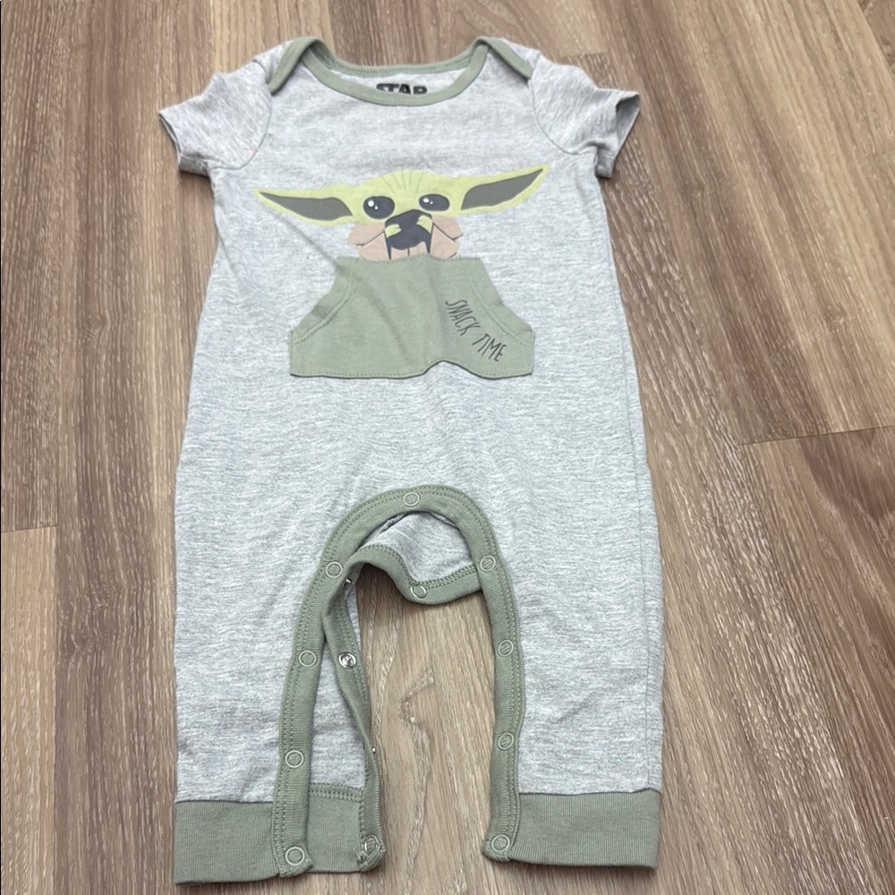 Star Wars Baby Yoda Gray One Piece